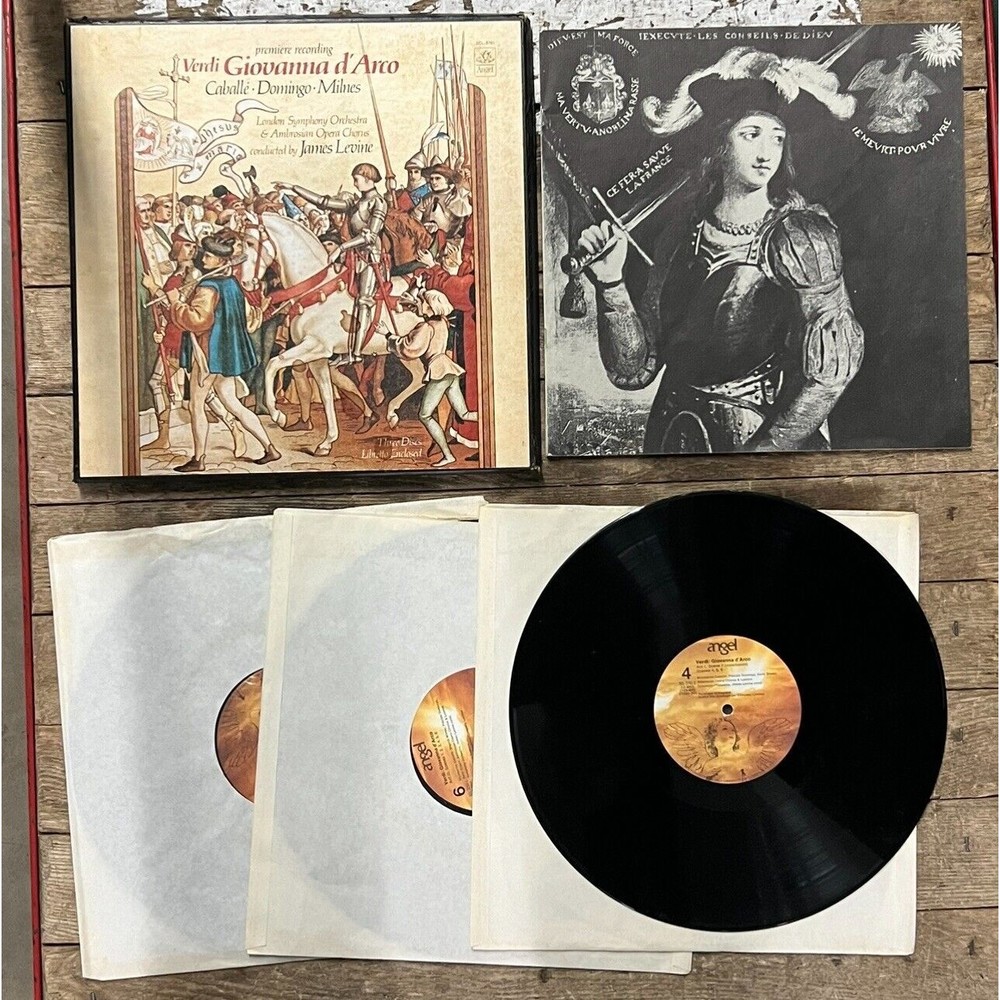 D137 Verdi Giovanna d´Arco Caballe Milnes Levine 3LP EMI 3 C 165-02378/80 Stereo